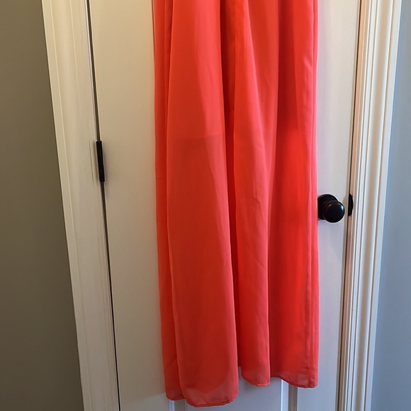 NWT Luxe apothetique large hot pink caged top dress chiffon - Picture 3 of 4